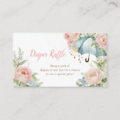 Umbrella Spring Luier Raffle Insert Kaart (Voorkant)