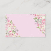 Umbrella Sprinkle Baby Teddy Bear Diaper Raffle En Informatiekaartje (Achterkant)