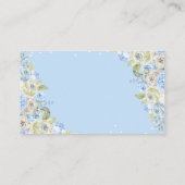 Umbrella Sprinkle Baby Teddy Bear Diaper Raffle Informatiekaartje (Achterkant)