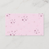 Umbrella Sprinkle Baby Teddy Bear Diaper Raffle Informatiekaartje (Achterkant)