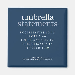 Umbrella Statements Magnet