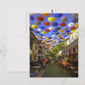 Umbrella Street Antalya Turkije Fotografie Briefkaart (Voorkant / Achterkant)