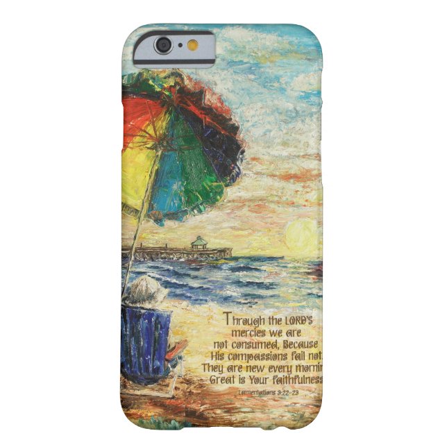 Umbrella Sunrise Lamentations 3:22-23 Case-Mate iPhone Case (Achterkant)