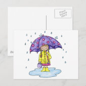 Umbrella Sweetie Briefkaart (Voorkant / Achterkant)