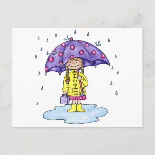 Umbrella Sweetie Briefkaart (Voorkant)