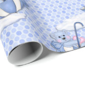 Umbrella Teddy Blue Cadeaupapier (Rol Hoek)