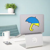 Umbrella van Oekraïne Sticker (Laptop op bureau)