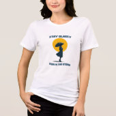 Umbrella Woman – Stay classy even in the storm Tri-Blend Shirt (Voorkant)