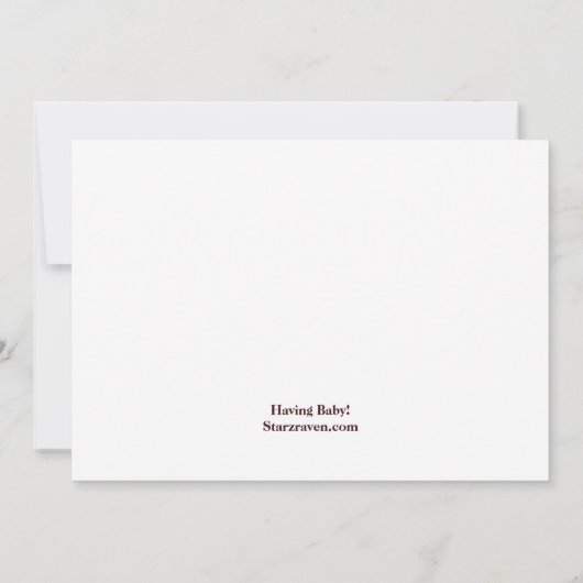 Umbrella Yellow & Roze Baby Shower-uitnodigingen Kaart (Achterkant)