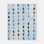 Umbrellas Fleece Blanket Deken (Voorkant)