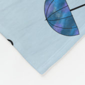 Umbrellas Fleece Blanket Deken (Hoek)