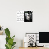 Umbrellas Paris White Calendar Poster 2017 (Thuiskantoor)