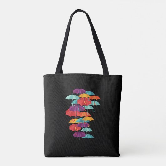 Umbrellas Pattern Tote Bag (Achterkant)