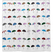 Umbrellas Shower Curtain Douchegordijn (Voorkant)