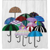 Umbrellas Shower Curtain Douchegordijn (Voorkant)