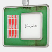Umbria Verzilverd Omlijst Ornament (Links)