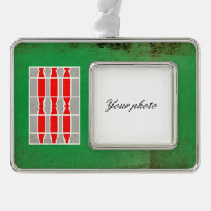 Umbria Verzilverd Omlijst Ornament