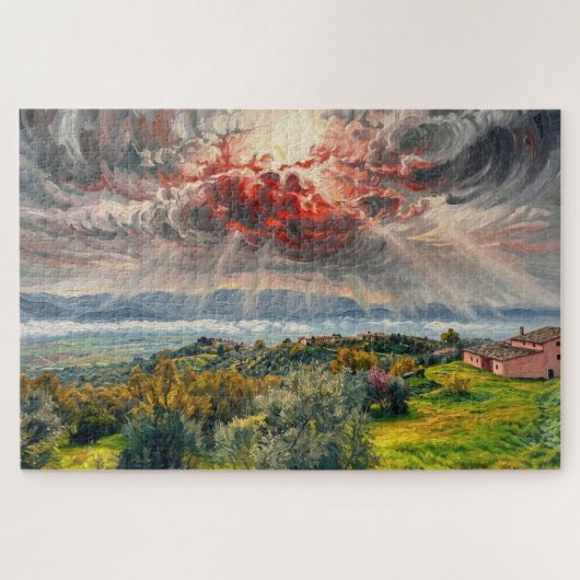 Umbrian Light: Montefalco Sky Gallery Edition Legpuzzel (Horizontaal)