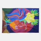 Umbrian Rooster Theedoek (Horizontaal)