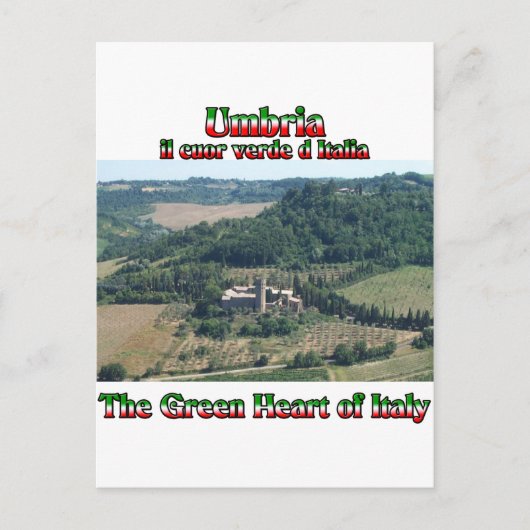 Umbrië, het groene hart van Italië Briefkaart (Voorkant)