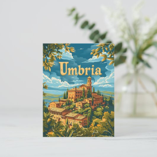 Umbrië Italië Briefkaart (Staand voorkant)
