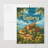 Umbrië Italië Briefkaart (Voorkant / Achterkant)
