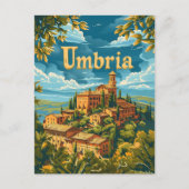 Umbrië Italië Briefkaart (Voorkant)