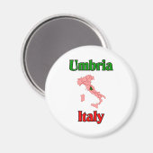 Umbrië Italië Magneet (Voorkant / Achterkant)
