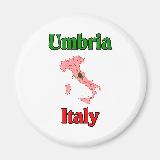Umbrië Italië Magneet (Voorkant)
