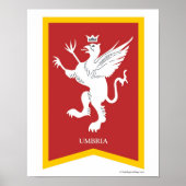 Umbrië Italië Regio Crest Art Print (Voorkant)