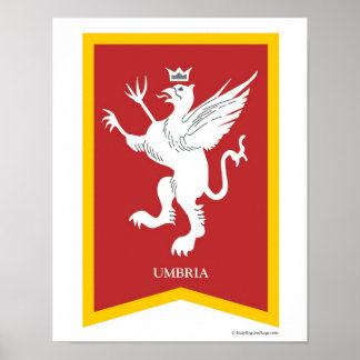 Umbrië Italië Regio Crest Art Print