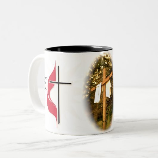 UMC-Mok #1 Tweekleurige Koffiemok (Voorkant links)