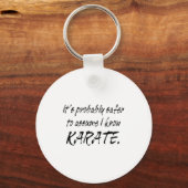 Ume Ik Ken Karate T Shirt Sleutelhanger (Voorkant)