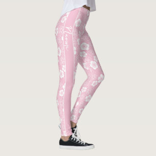 UME   japanse traditionele pruim KIMONO patroon Leggings
