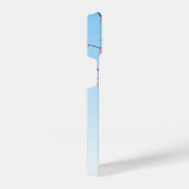 Ume Kokeshi Doll - Japans Geisha Meisje Blauw iPhone Hoesje (Rechterkant)