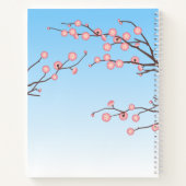 Ume Kokeshi Doll - Japans Geisha Meisje Blauw Notitieboek (Achterkant)