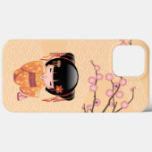 Ume Kokeshi Doll - Japanse peach Geisha Girl Case-Mate iPhone Case (Achterkant (horizontaal))