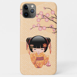 Ume Kokeshi Doll - Japanse peach Geisha Girl Case-Mate iPhone Case