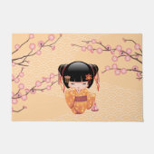 Ume Kokeshi Doll - Japanse peach Geisha Girl Deurmat (Voorkant)