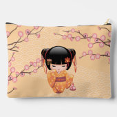 Ume Kokeshi Doll - Japanse peach Geisha Girl Etui (Achterkant)