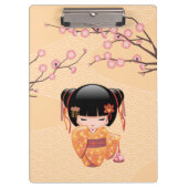 Ume Kokeshi Doll - Japanse peach Geisha Girl Klembord (Voorkant)