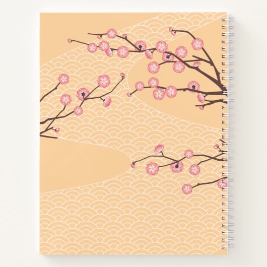 Ume Kokeshi Doll - Japanse peach Geisha Girl Notitieboek (Achterkant)