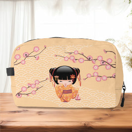 Ume Kokeshi Doll - Japanse peach Geisha Girl Toilettasje