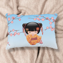 Ume Kokeshi Pop - Japanse Geisha Meisje Blauw