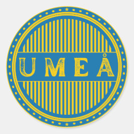 Umeå City Pride Emblem – Swedish Identity Ronde Sticker