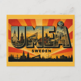 Umeå Zweden Culturele Rivierstad Briefkaart