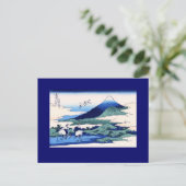 Umegawa Hokusai Japanese Fine Art Briefkaart (Staand voorkant)