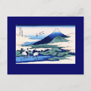 Umegawa Hokusai Japanese Fine Art Briefkaart