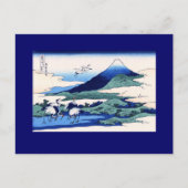 Umegawa Hokusai Japanese Fine Art Briefkaart (Voorkant)