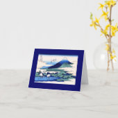Umegawa Hokusai Japanese Fine Art Kaart (Gele Bloem)